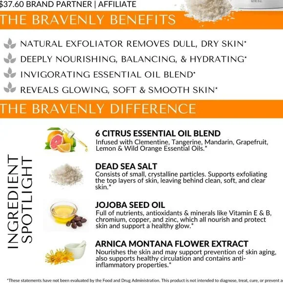 Bliss Luxurious Citrus Body Polish by Bravenly Global - Picture 7 of 10